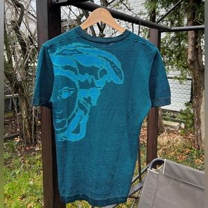 Versace Shirt Box Logo Blue